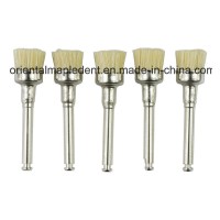 Dental Latch Type Flat White Bristle Polishing Prophy Bowl Brush (PB-380)